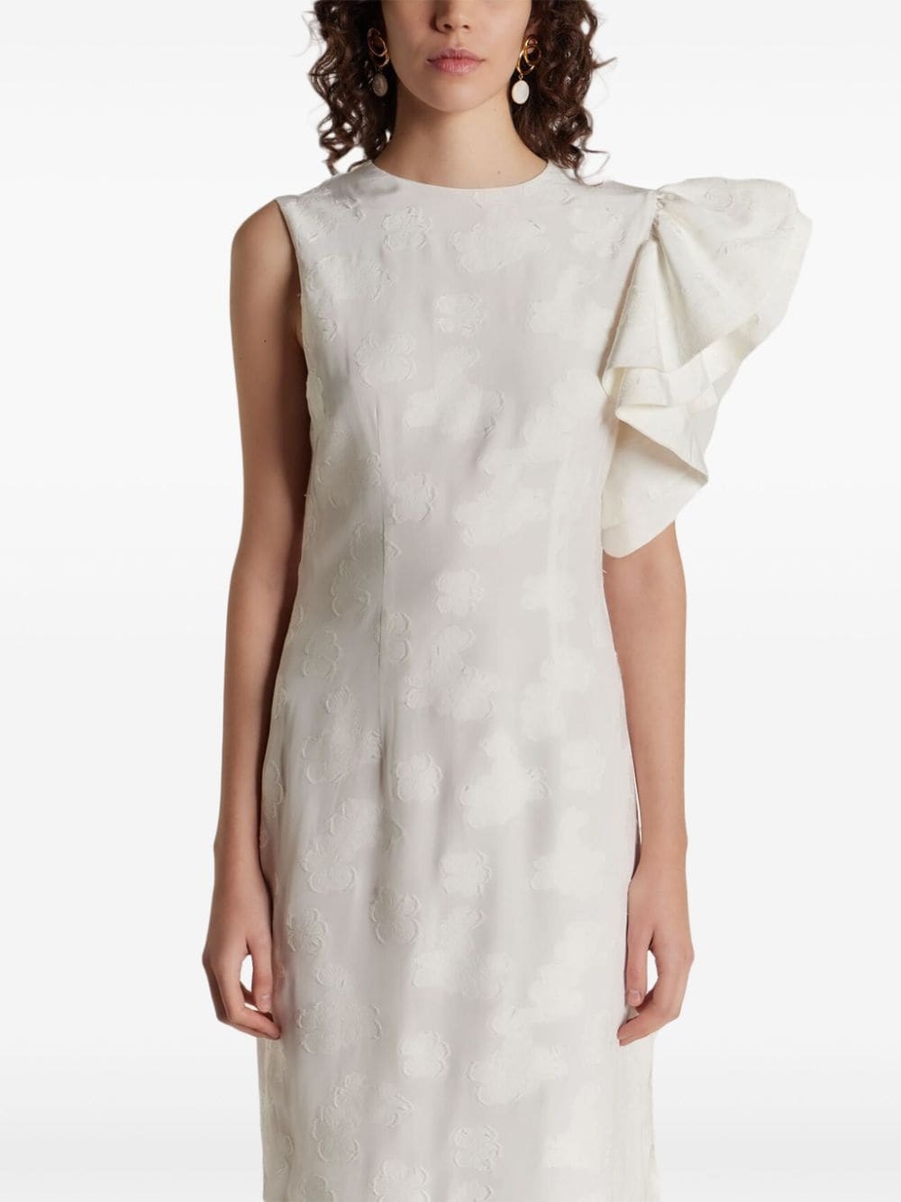 Franz ruffle-detailing dress - 5
