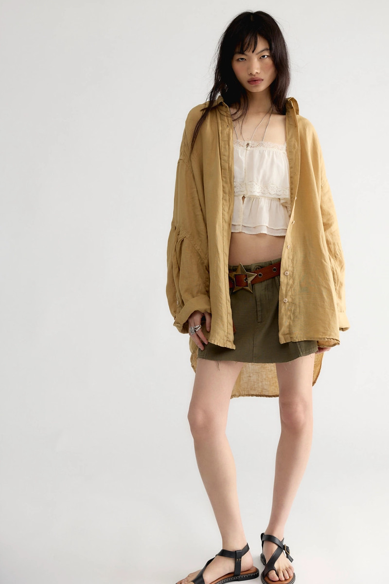 Selene Button Down Linen Shirt 3