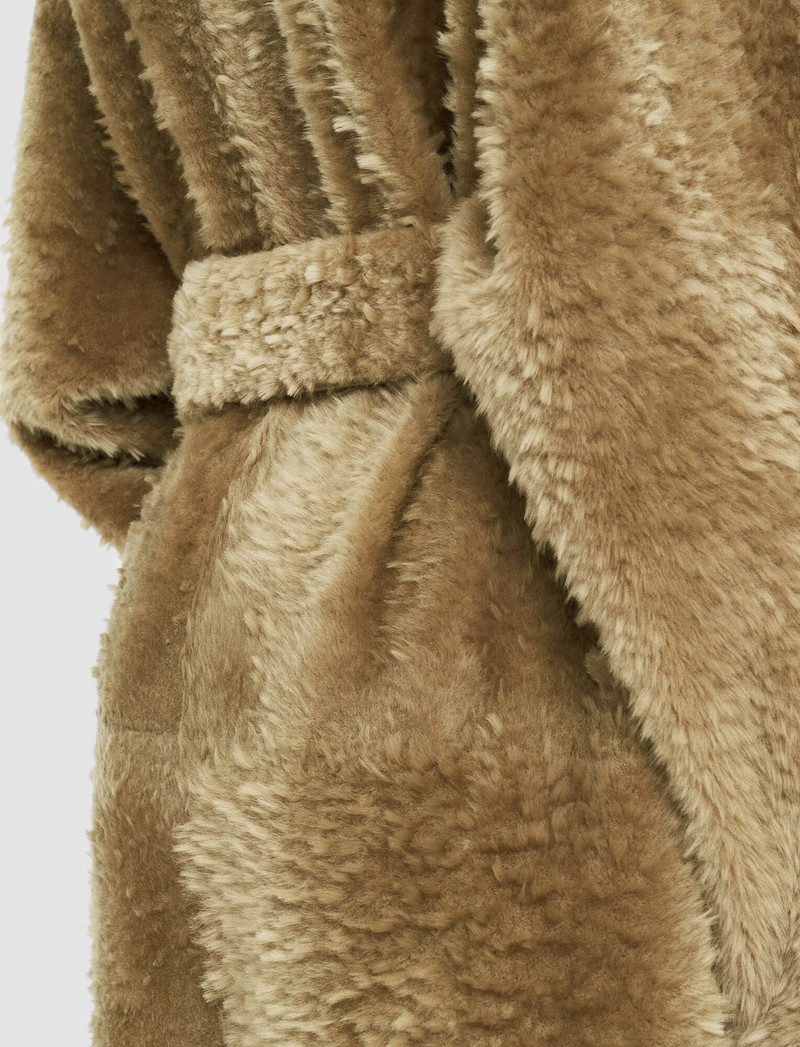 Textured Shearling Cail Coat 7