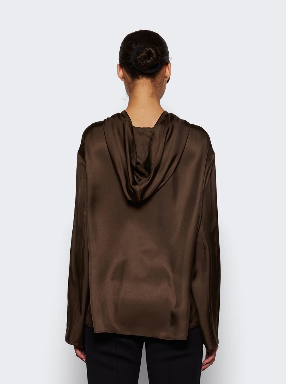 Nuka Hooded Blouse Deep Taupe - 5