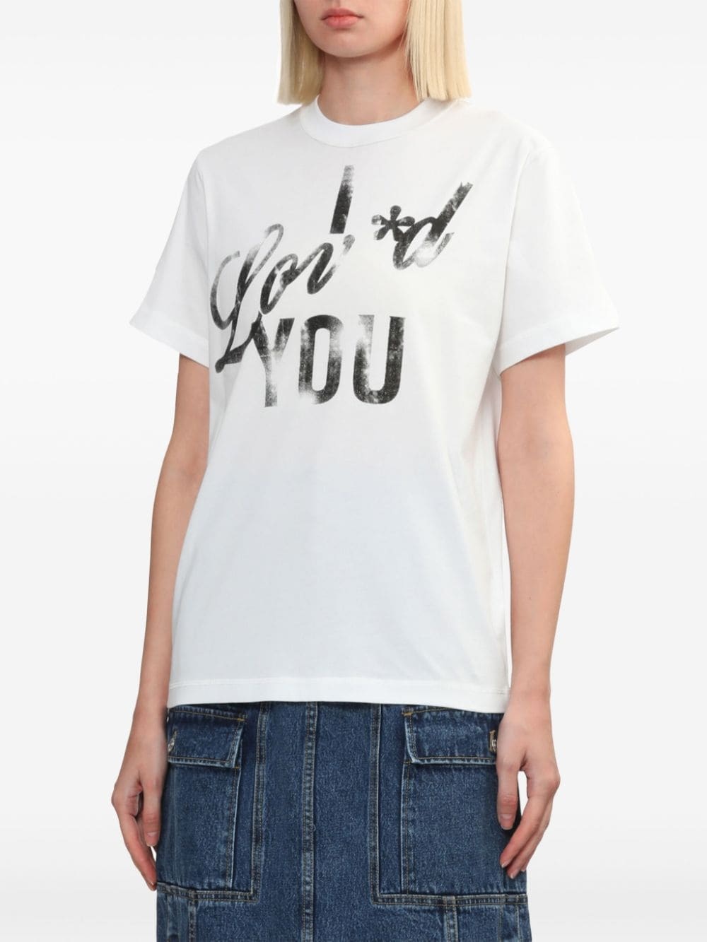slogan-print T-shirt - 3