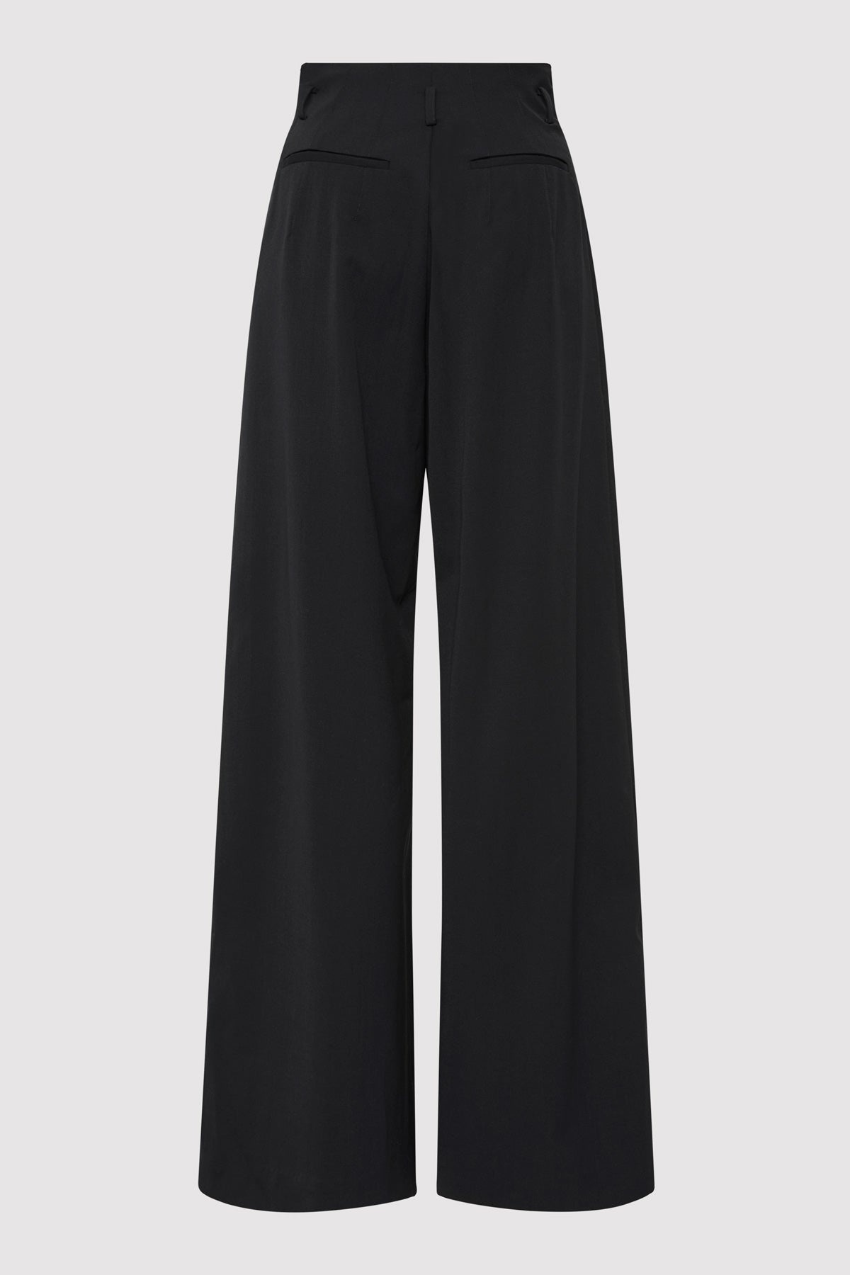 Paperbag Waist Trousers - Black - 6