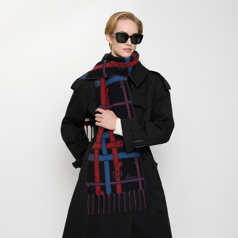 Belt Check Cashmere Scarf 3