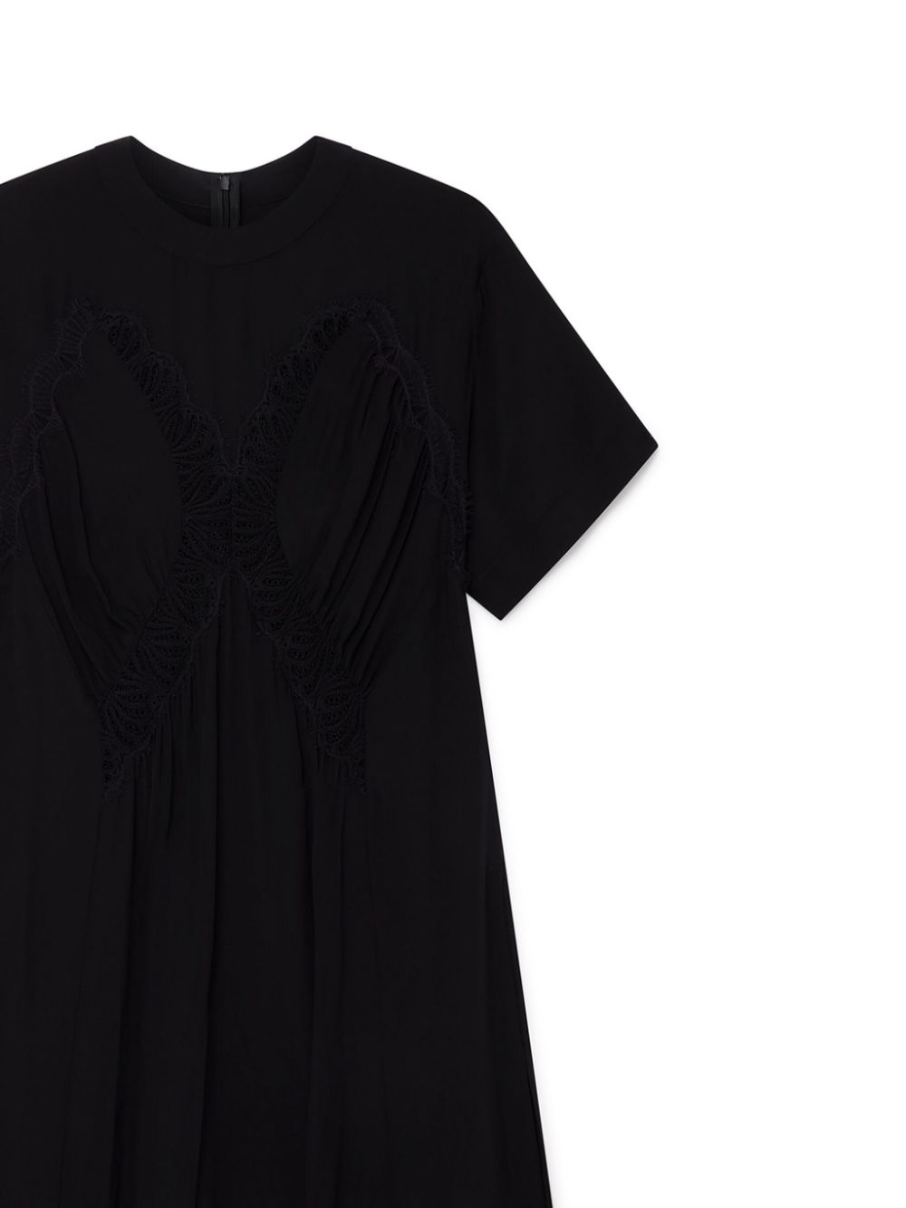 lace-detail silk maxi dress - 2