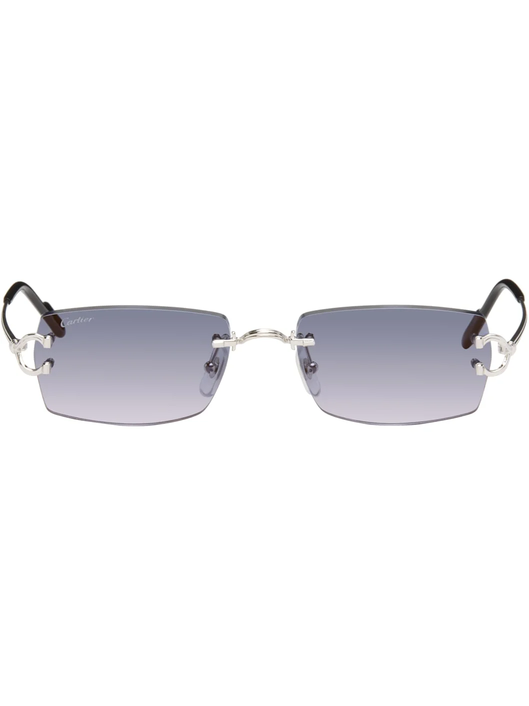 Silver 'Classic C de Cartier' Sunglasses - 1