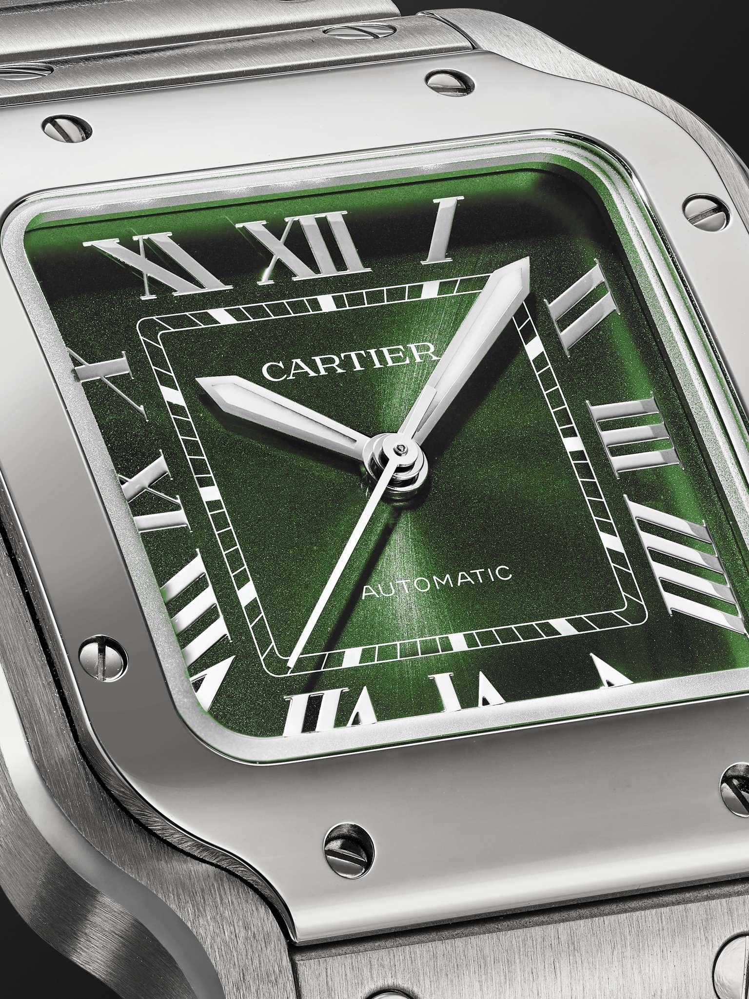 Santos de Cartier Automatic 35.1mm Interchangeable Stainless Steel and Alligator Watch, Ref. No. CRW - 5