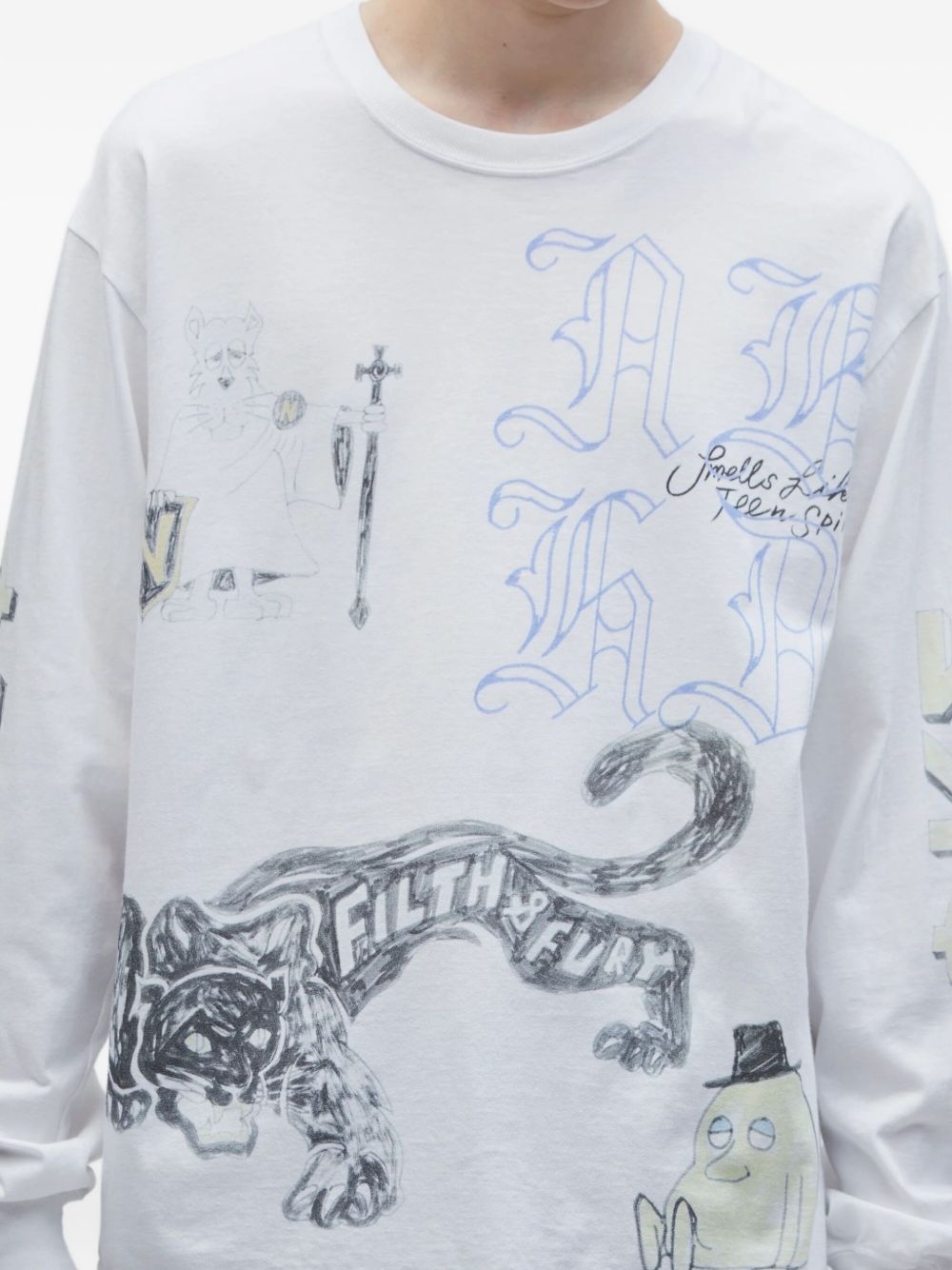 graphic-print long-sleeve T-shirt - 4