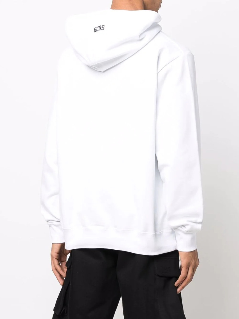 logo-print cotton hoodie 4