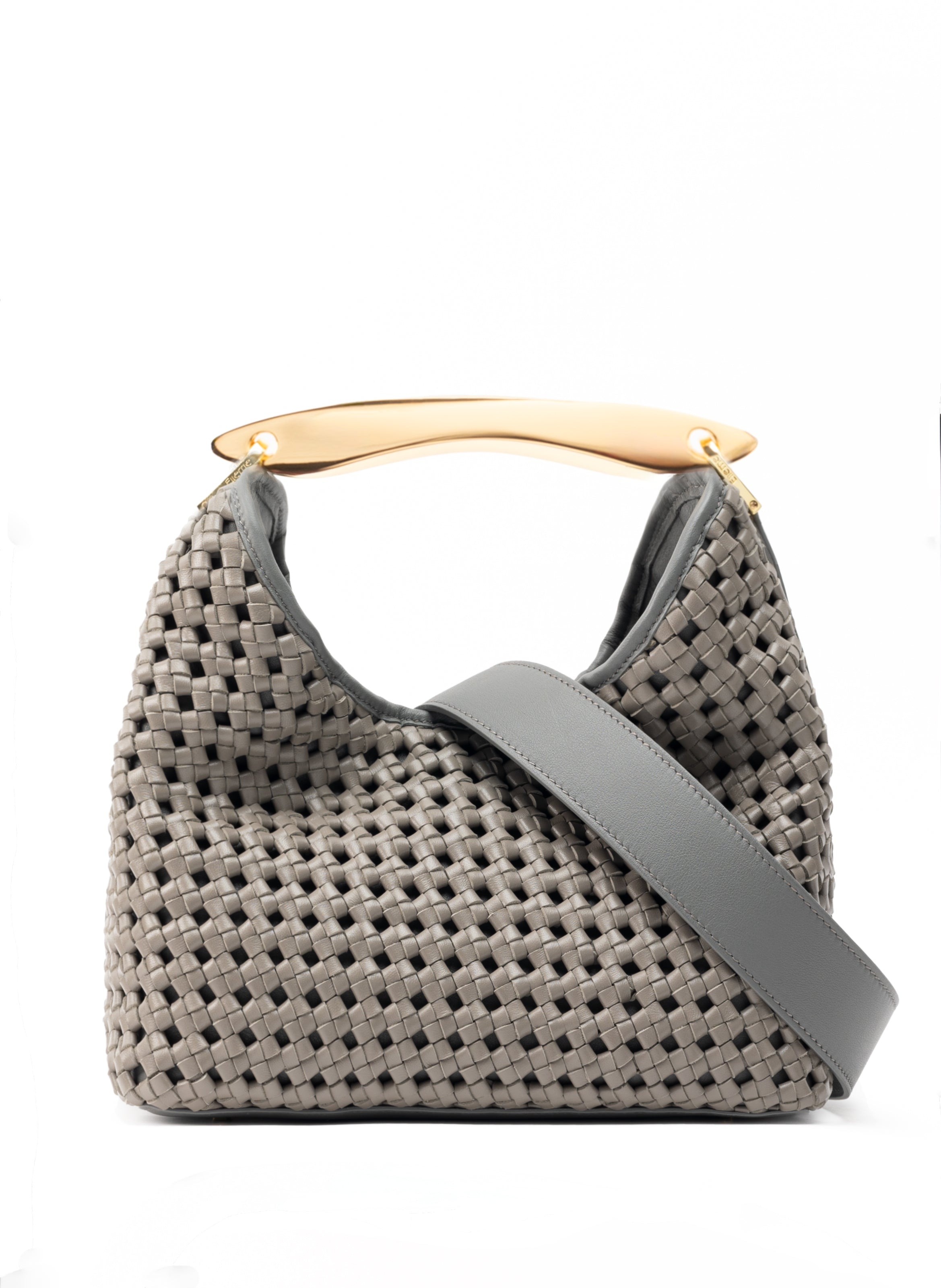 Boomerang Woven Leather Grey - 3