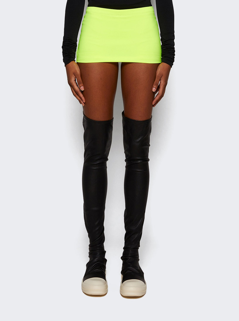 Mini Cycling Skirt Neon Yellow 3