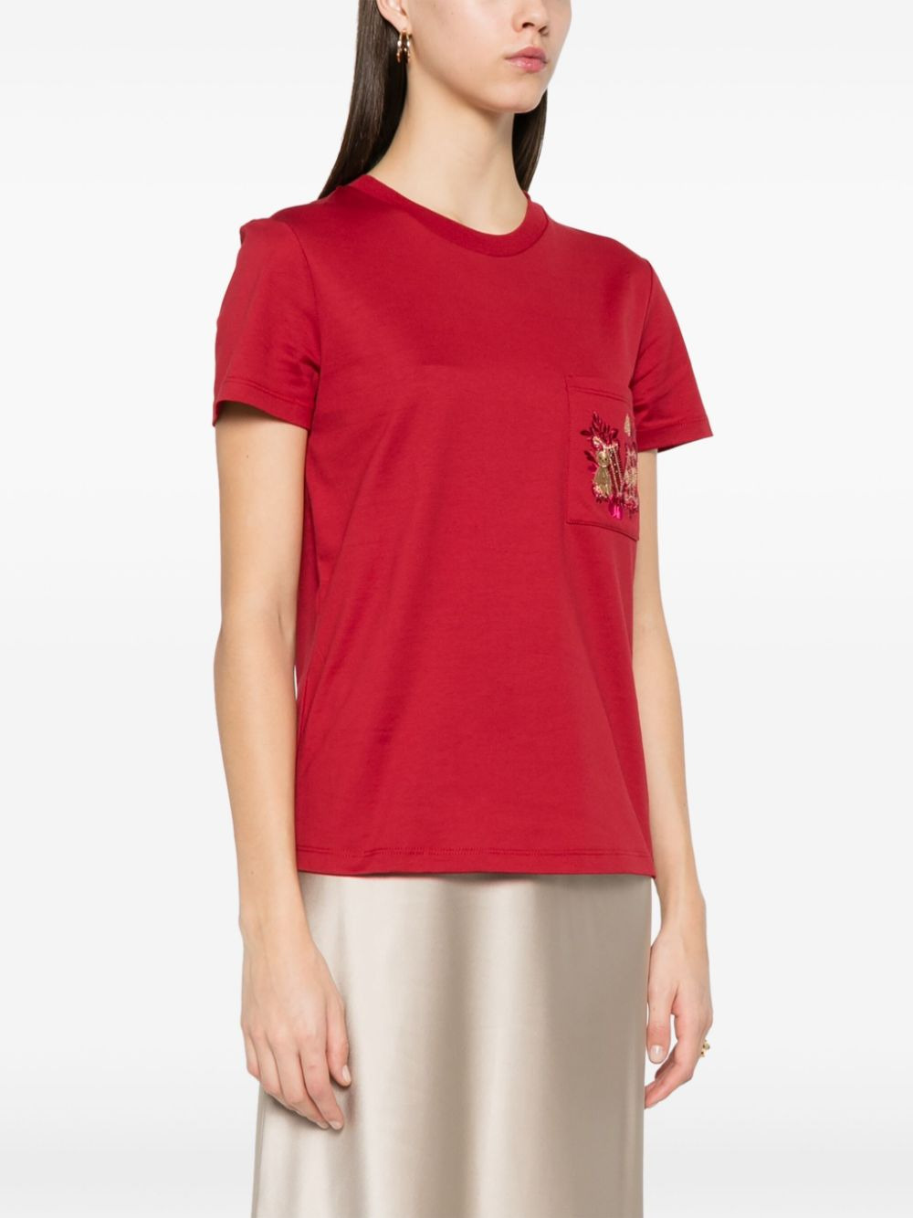 Max Mara Women Logo Cotton T-Shirt - 3