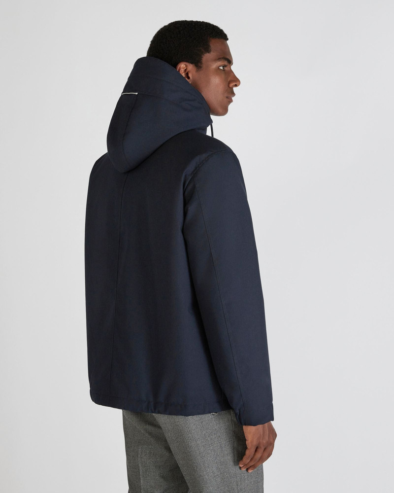 Technical fabric hooded jacket 3