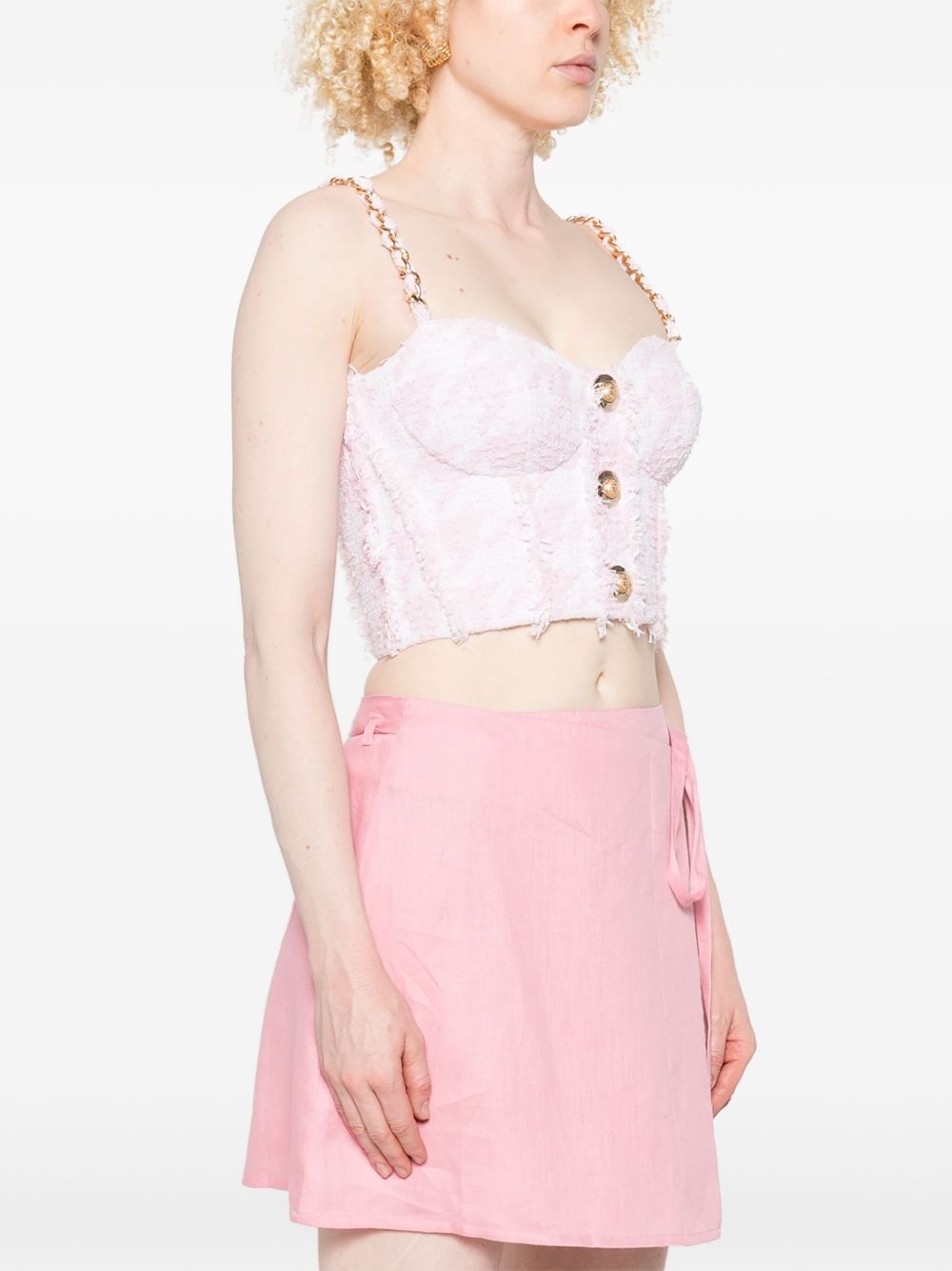 tweed bralette top - 3