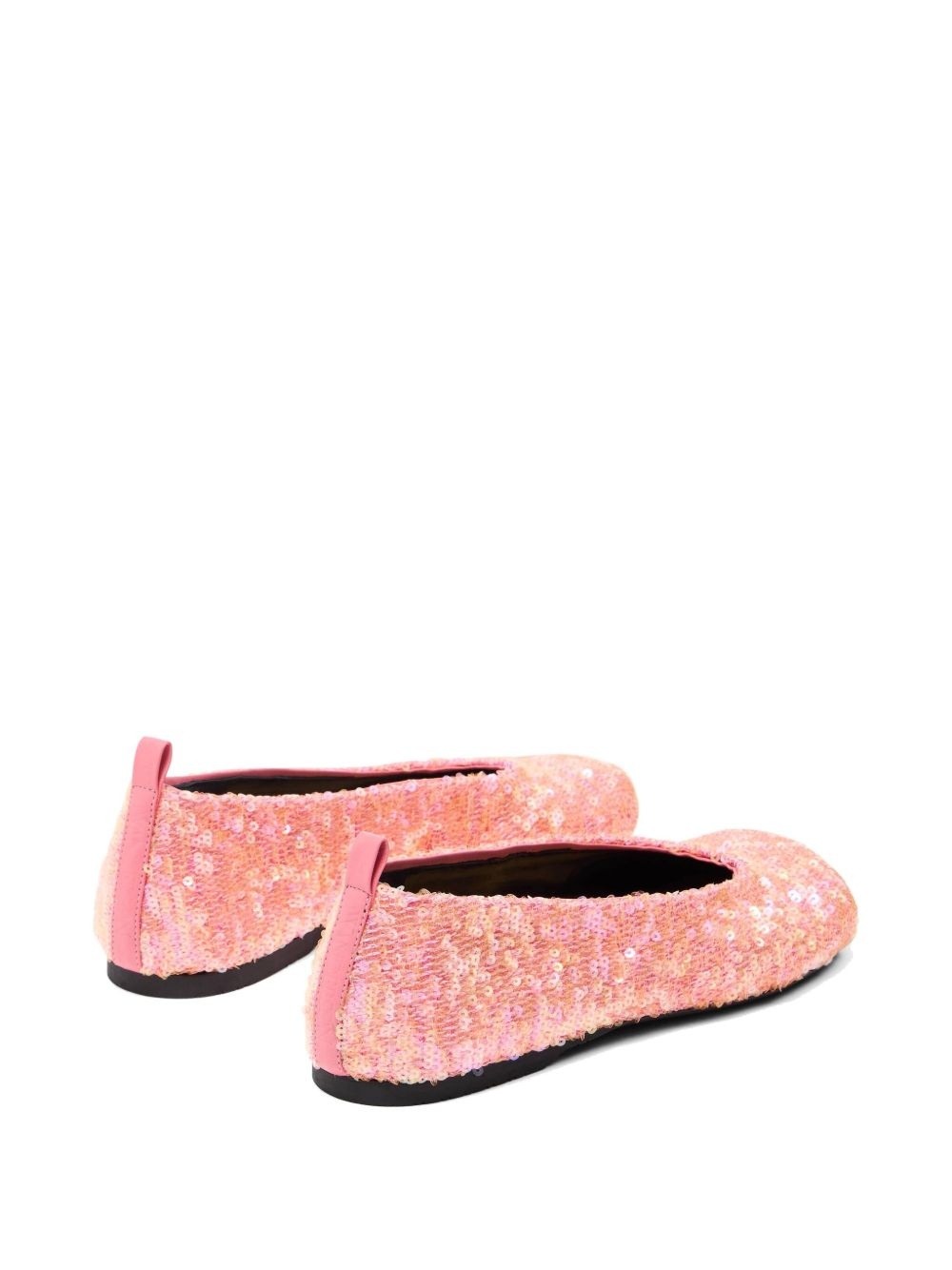 sequinned ballerina flats - 3