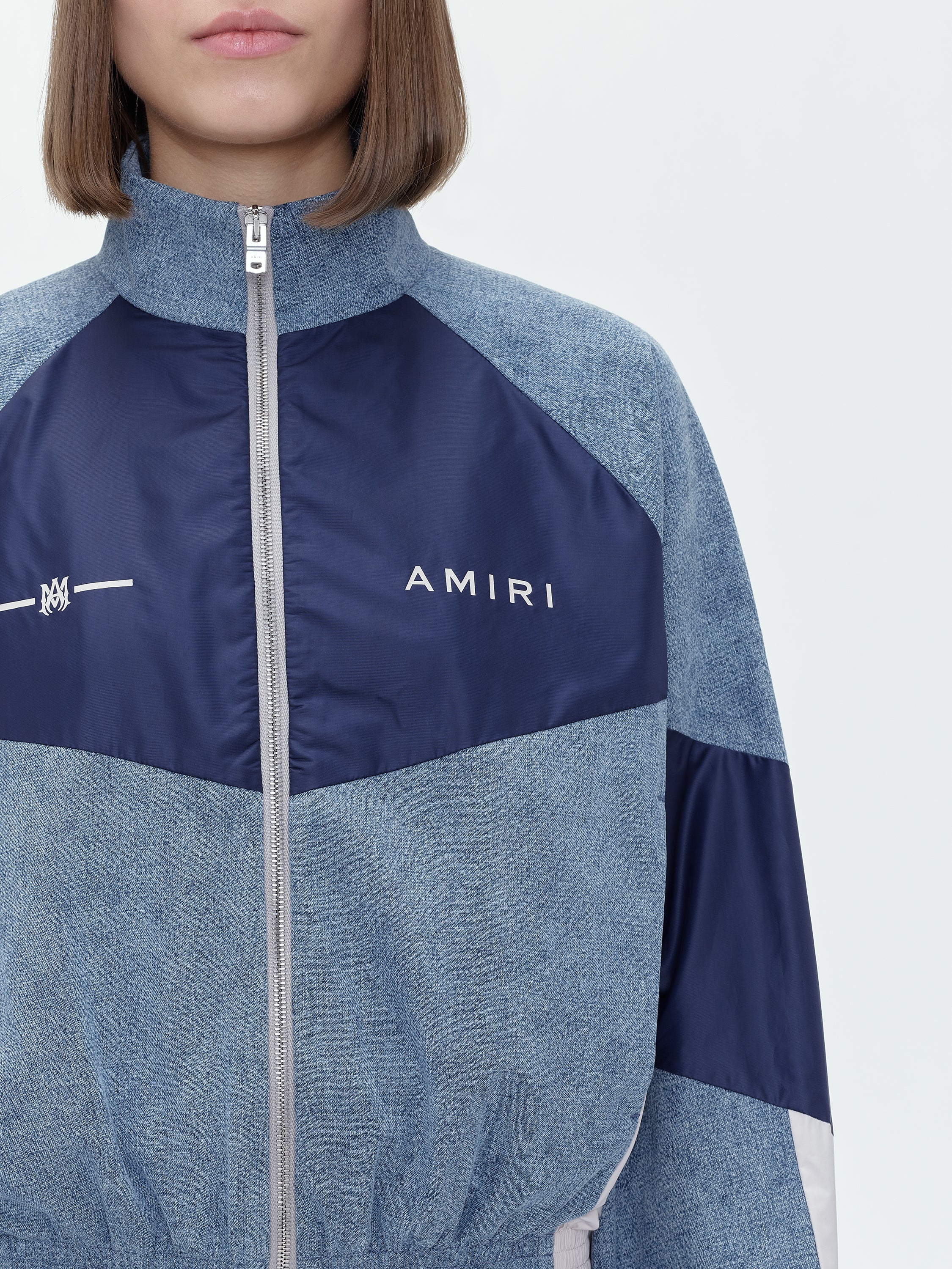 CHAMBRAY RETRO TRACK JACKET - 5