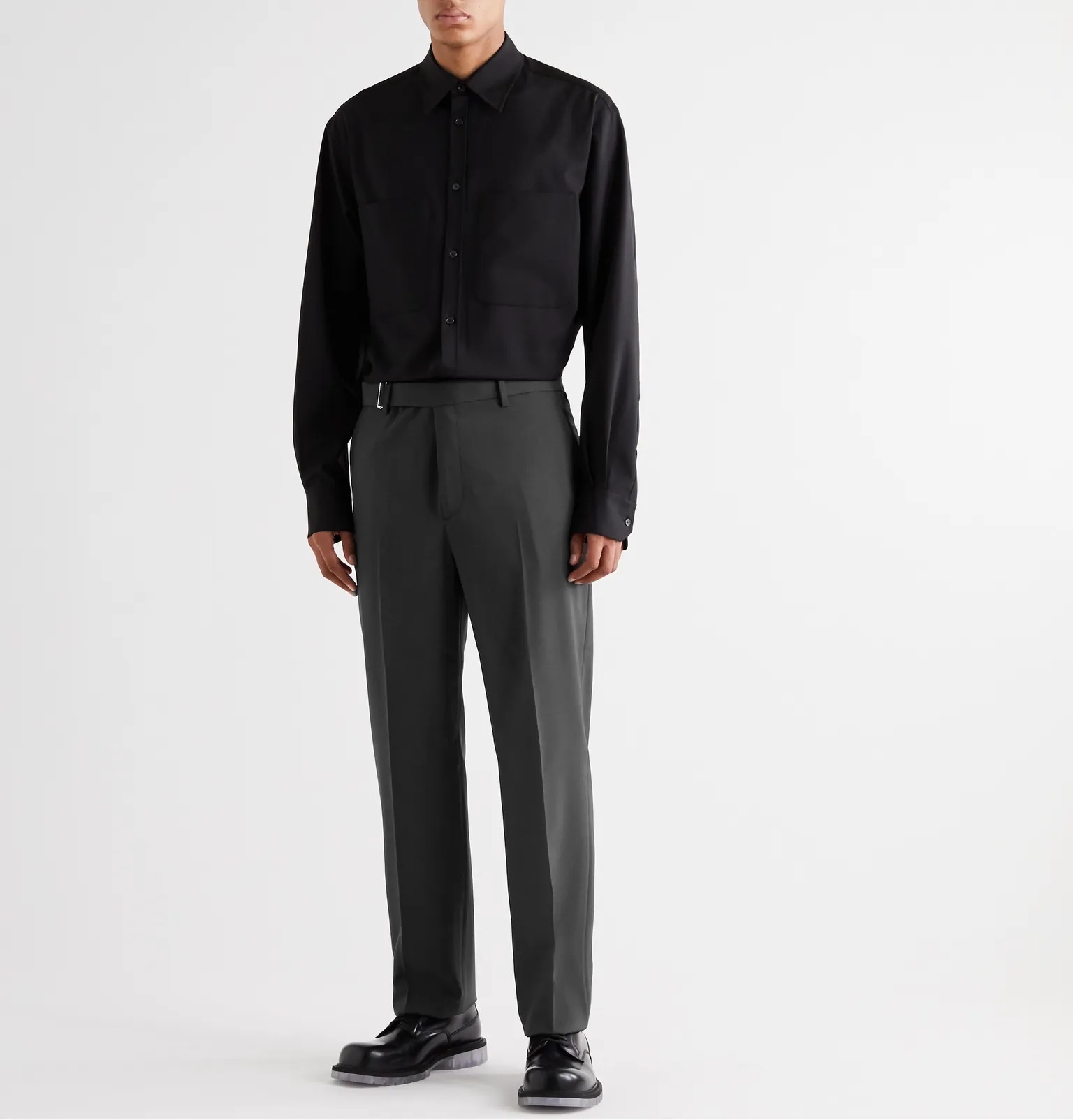 Belted Woven Trousers - 2