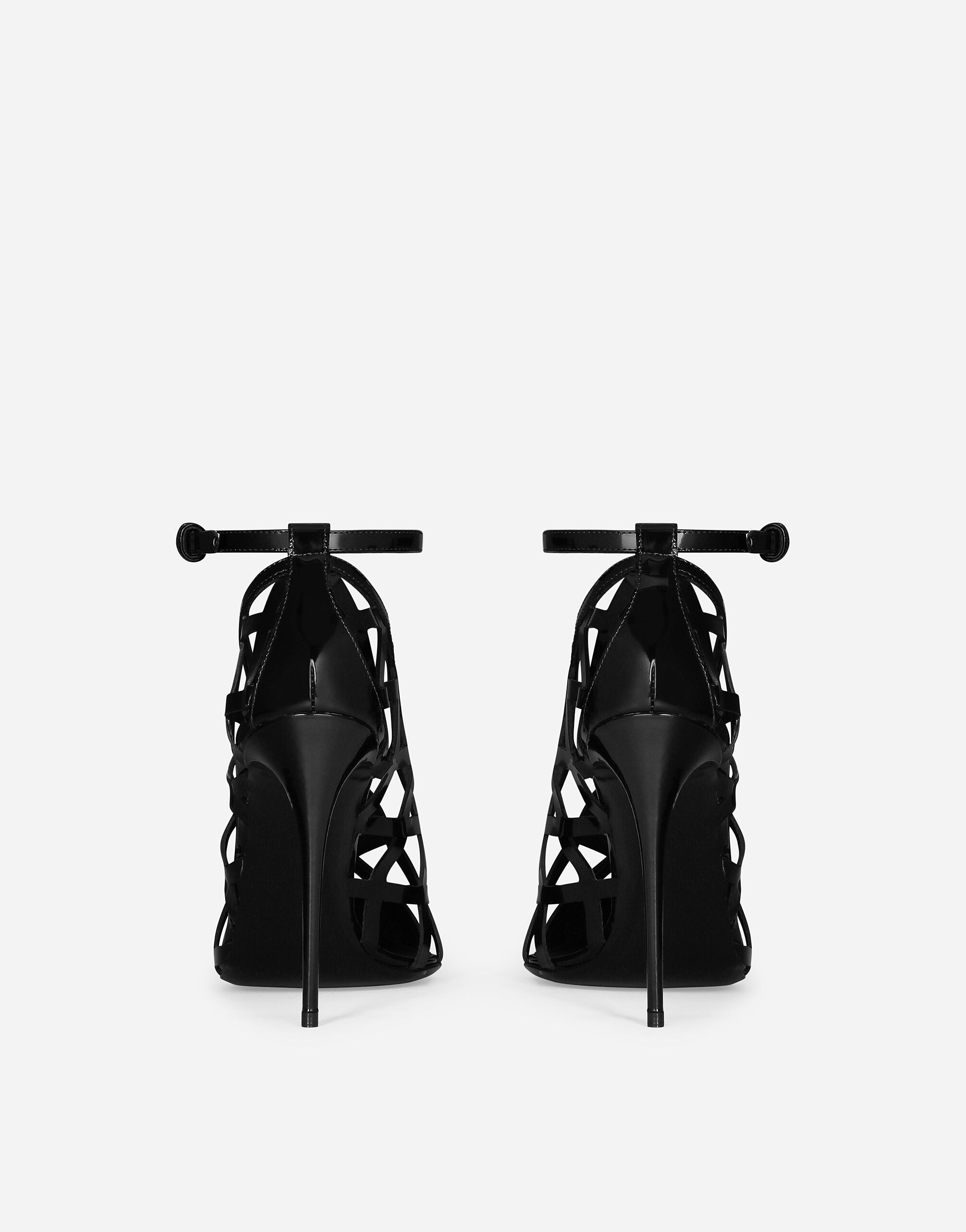 Polished calfskin pumps - 3