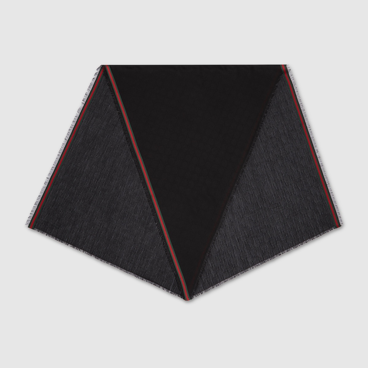 GG silk cotton stole - 2