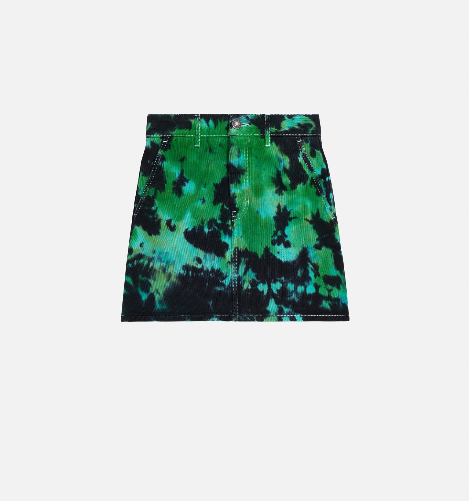 Short Denim Skirt - 2