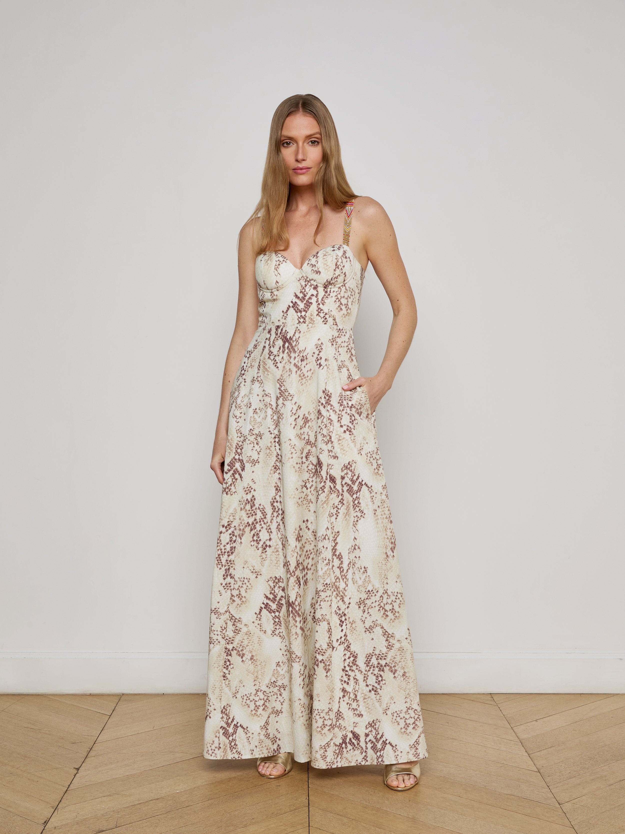 Sutton Beaded Strap Maxi Dress - 6
