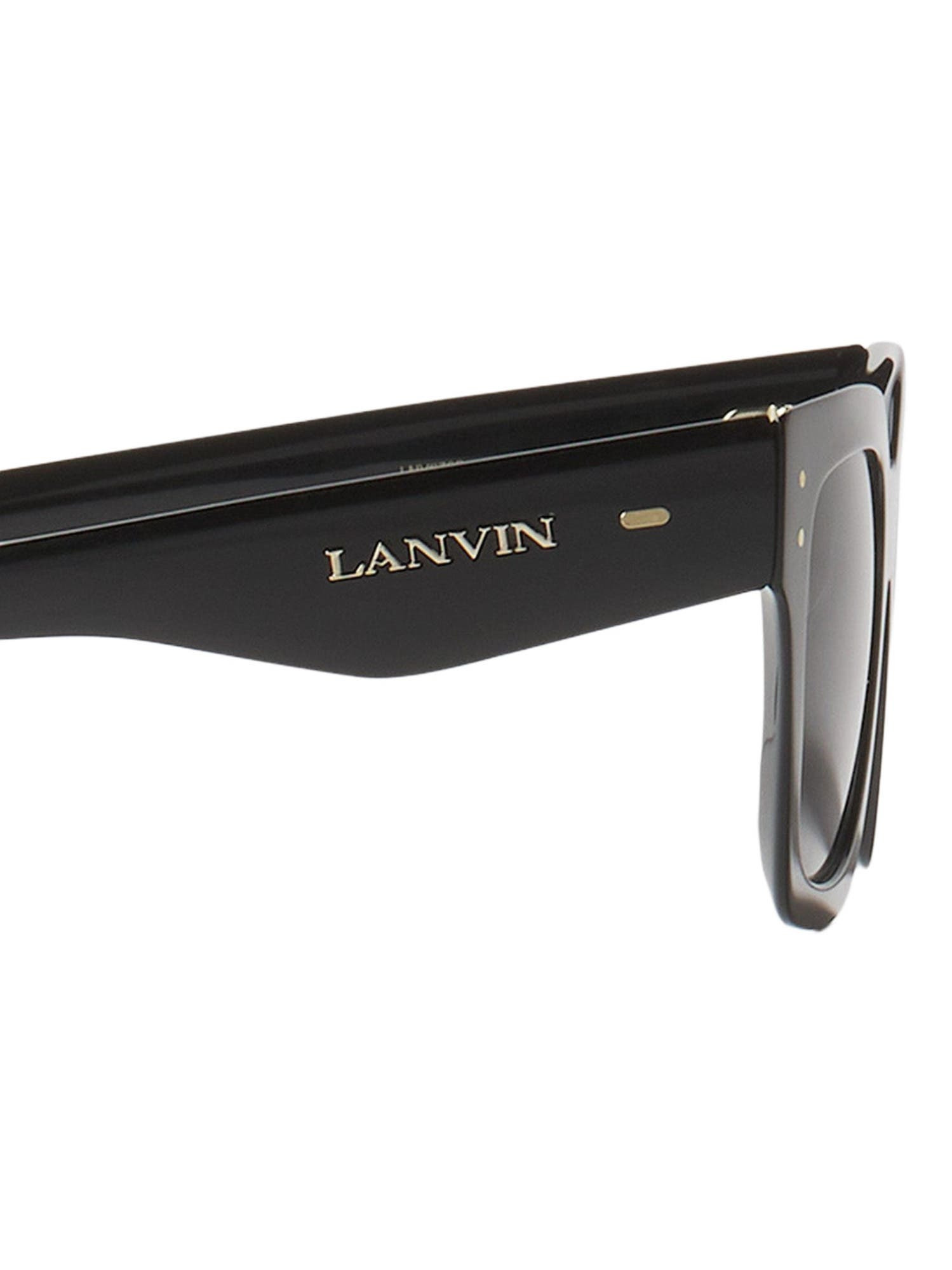 Lunettes Maxi Rectangle Lanvin Signature in Black at Nordstrom - 4