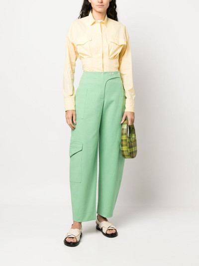 GANNI tapered cargo trousers outlook