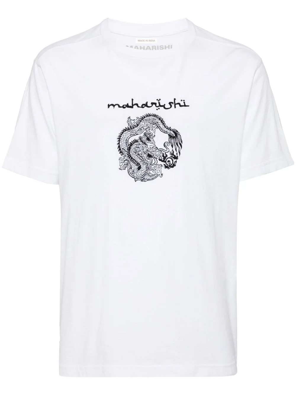 Thar dragon-embroidered t-shirt - 1