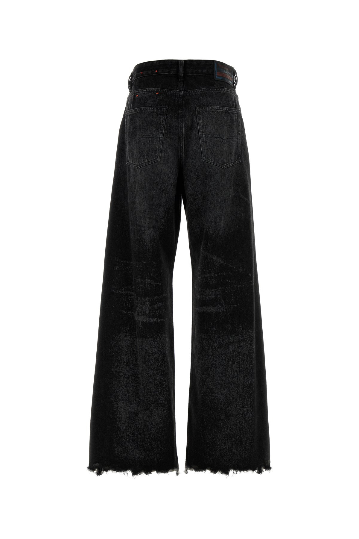 Black denim wide-leg jeans - 2