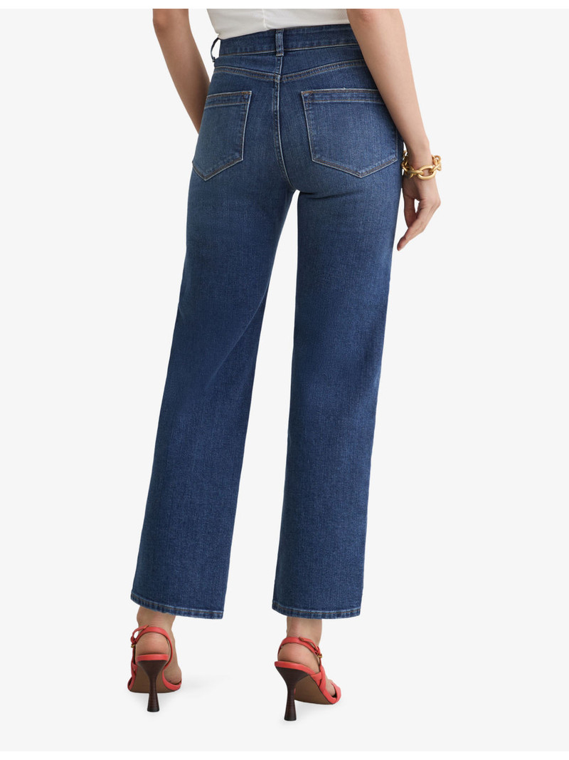 Lana Straight-Leg Cropped Stretch-Denim Jeans 4