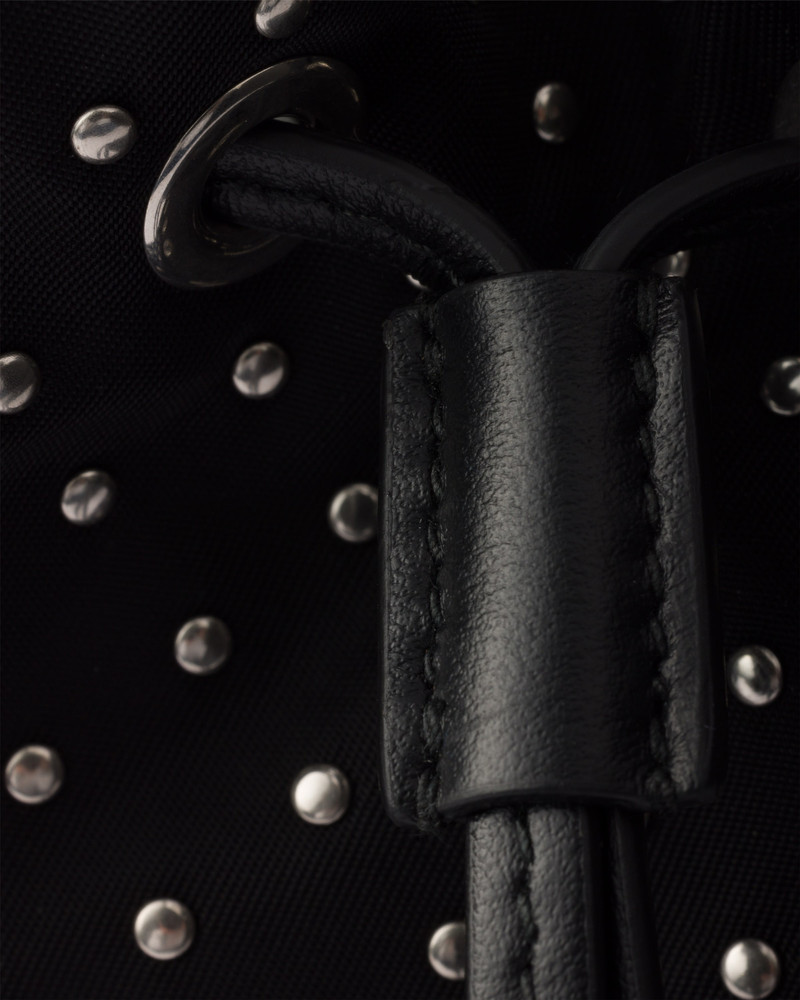 Re-Nylon mini-bag with studs 5