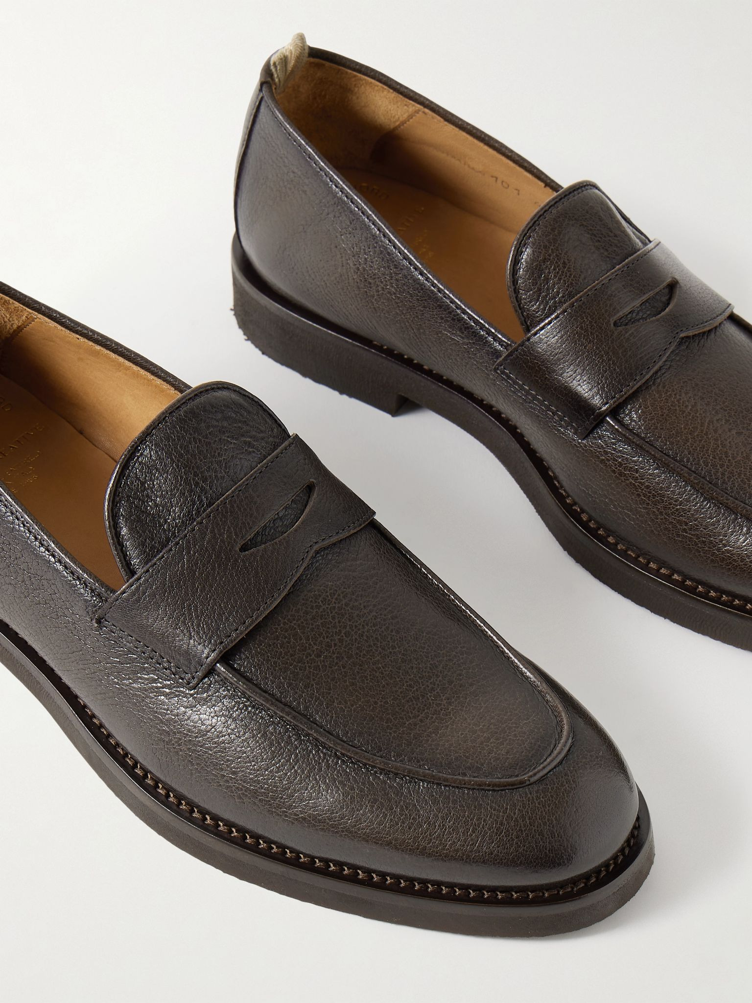 Opera Flexi 101 Deerskin Penny Loafers Dark brown - 5