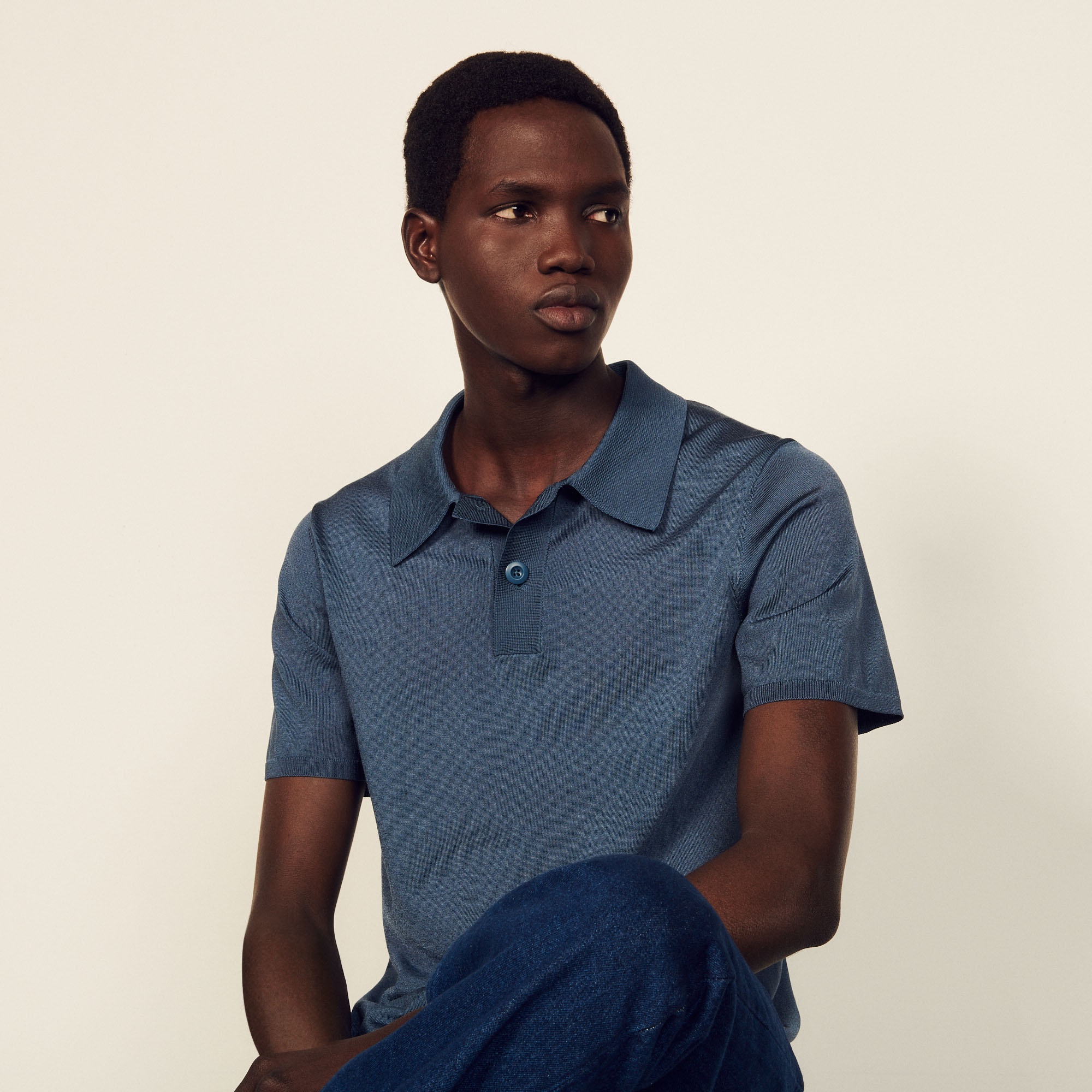 Knitted polo shirt - 2