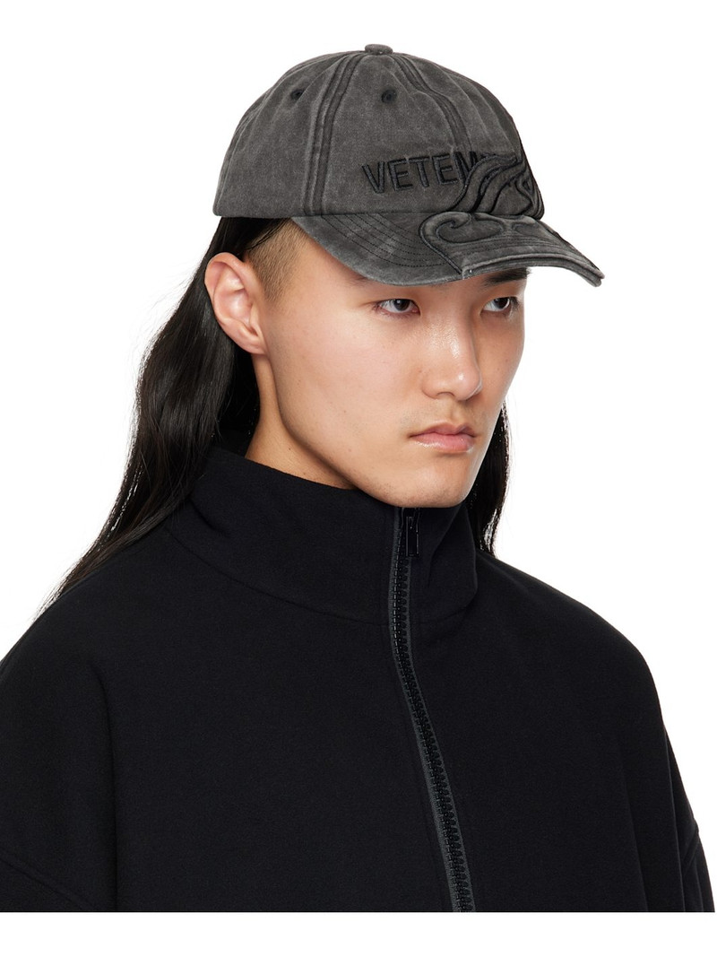 VETEMENTS Black Flame Logo Cap outlook