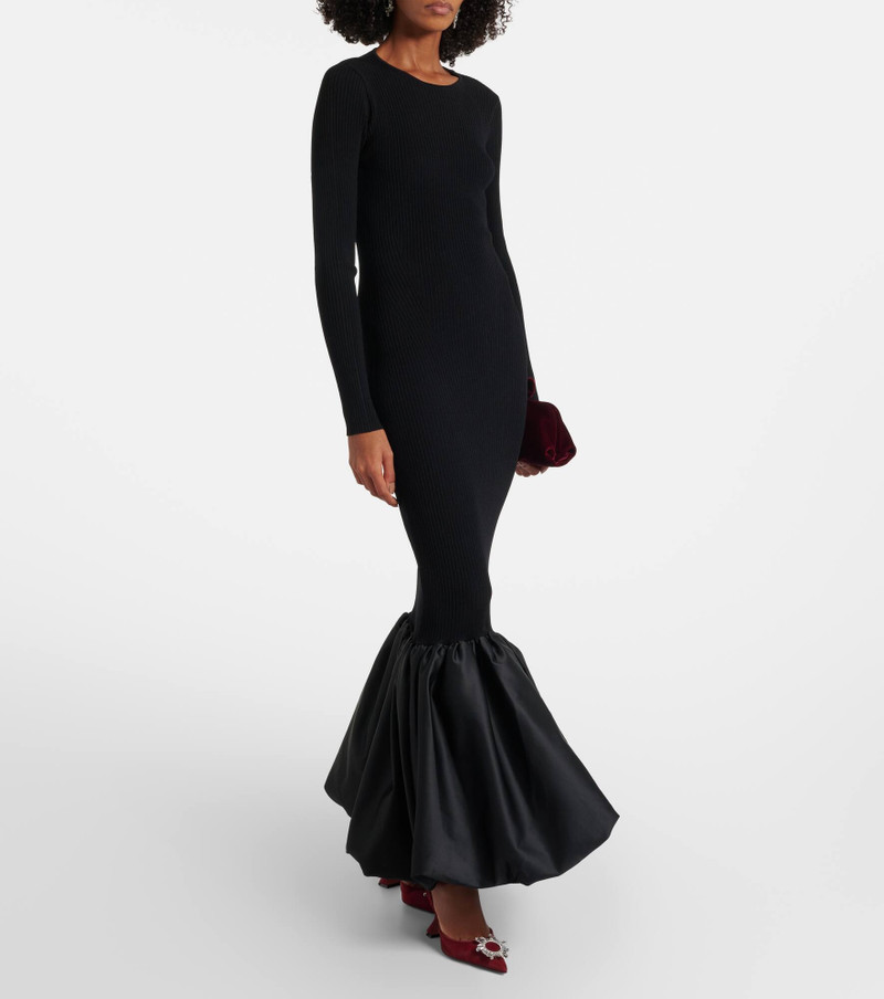 ROTATE Cutout ribbed-knit maxi dress outlook
