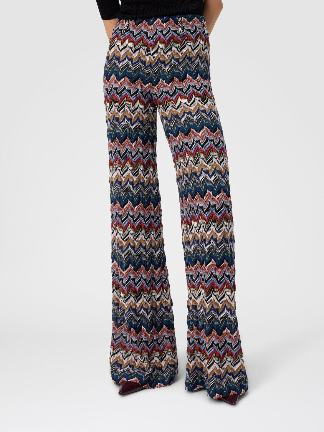 Palazzo Pants in Embroidered Lace - 4