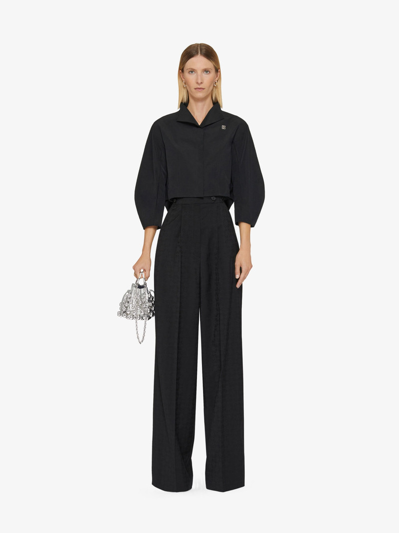 Givenchy PLEATED PANTS IN MONOGRAM 72 JACQUARD outlook