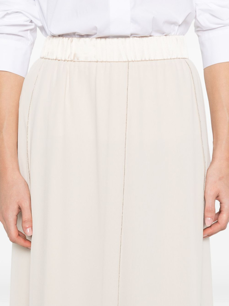 elasticated-waistband maxi skirt 5