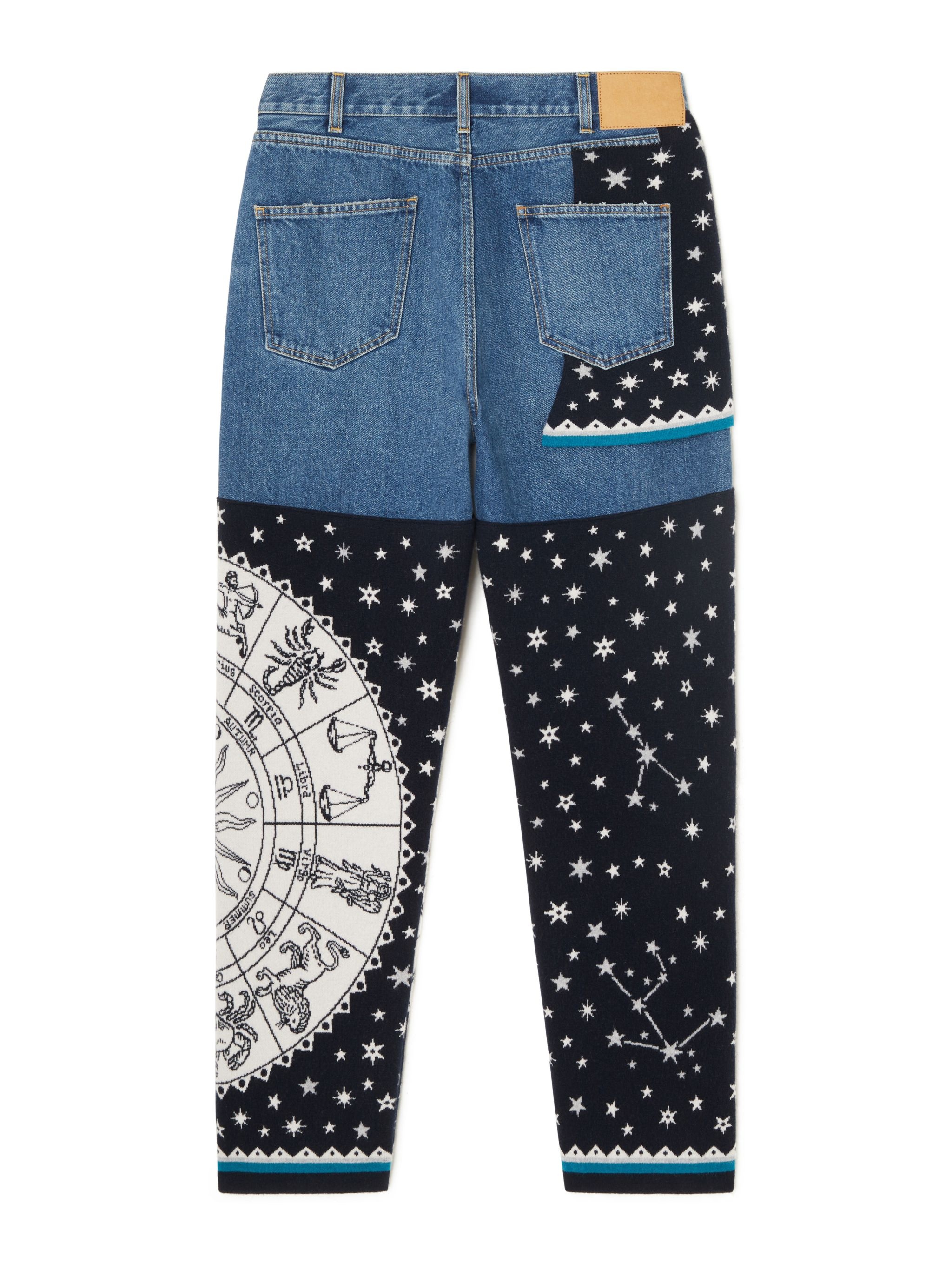 Astrology Wheel Denim Pants - 3