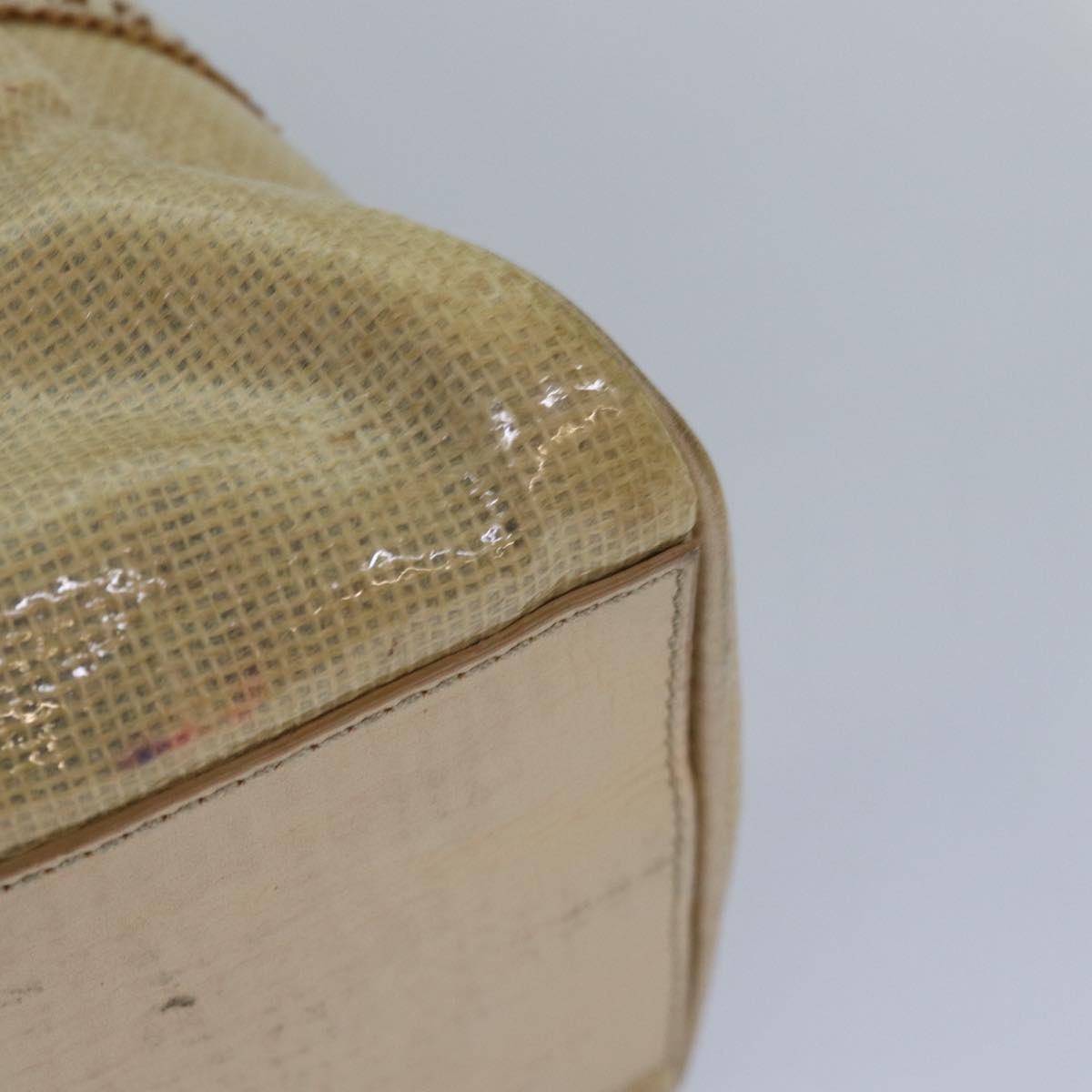 FENDI Hand Bag Vinyl Beige - 15