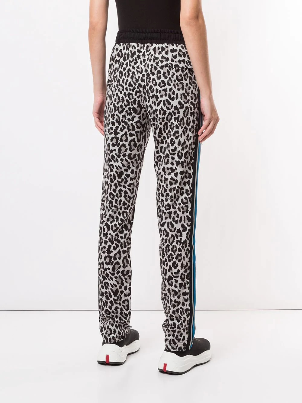 leopard print track pants - 4