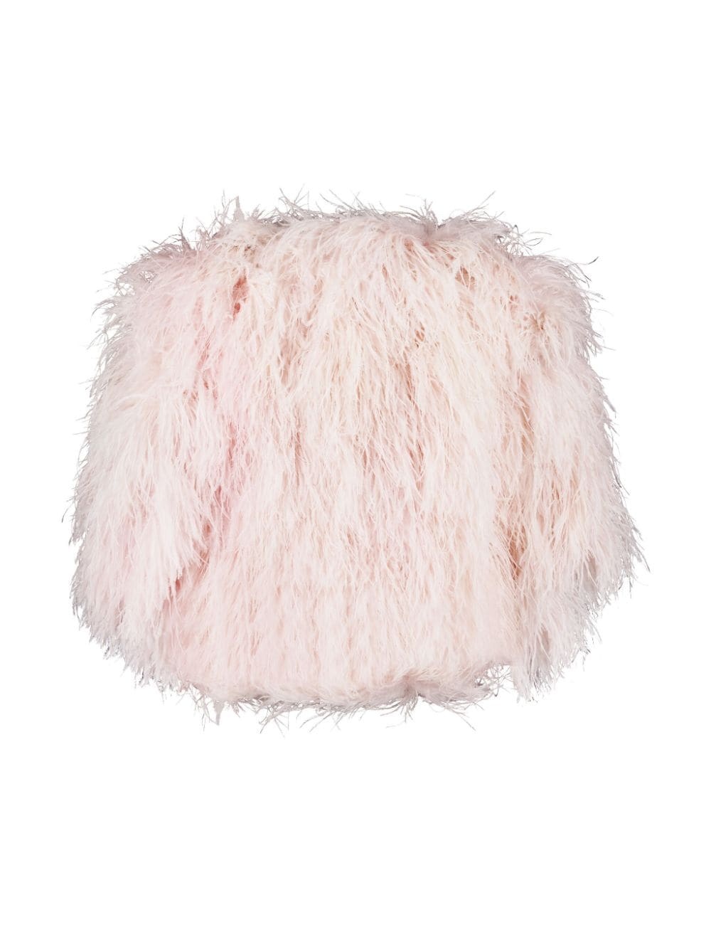 feather-detail cropped jacket - 2