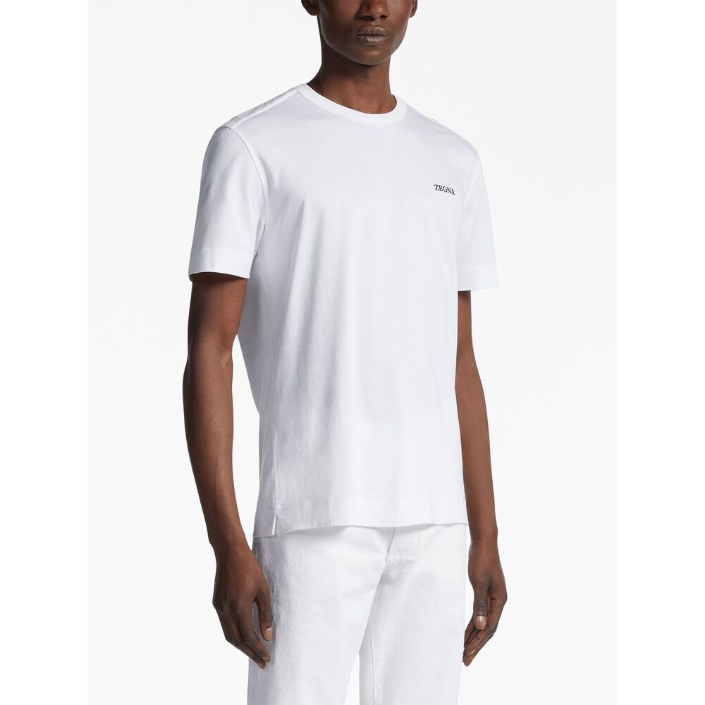 Zegna White T-Shirts & Vests - T-Shirts Men - 4
