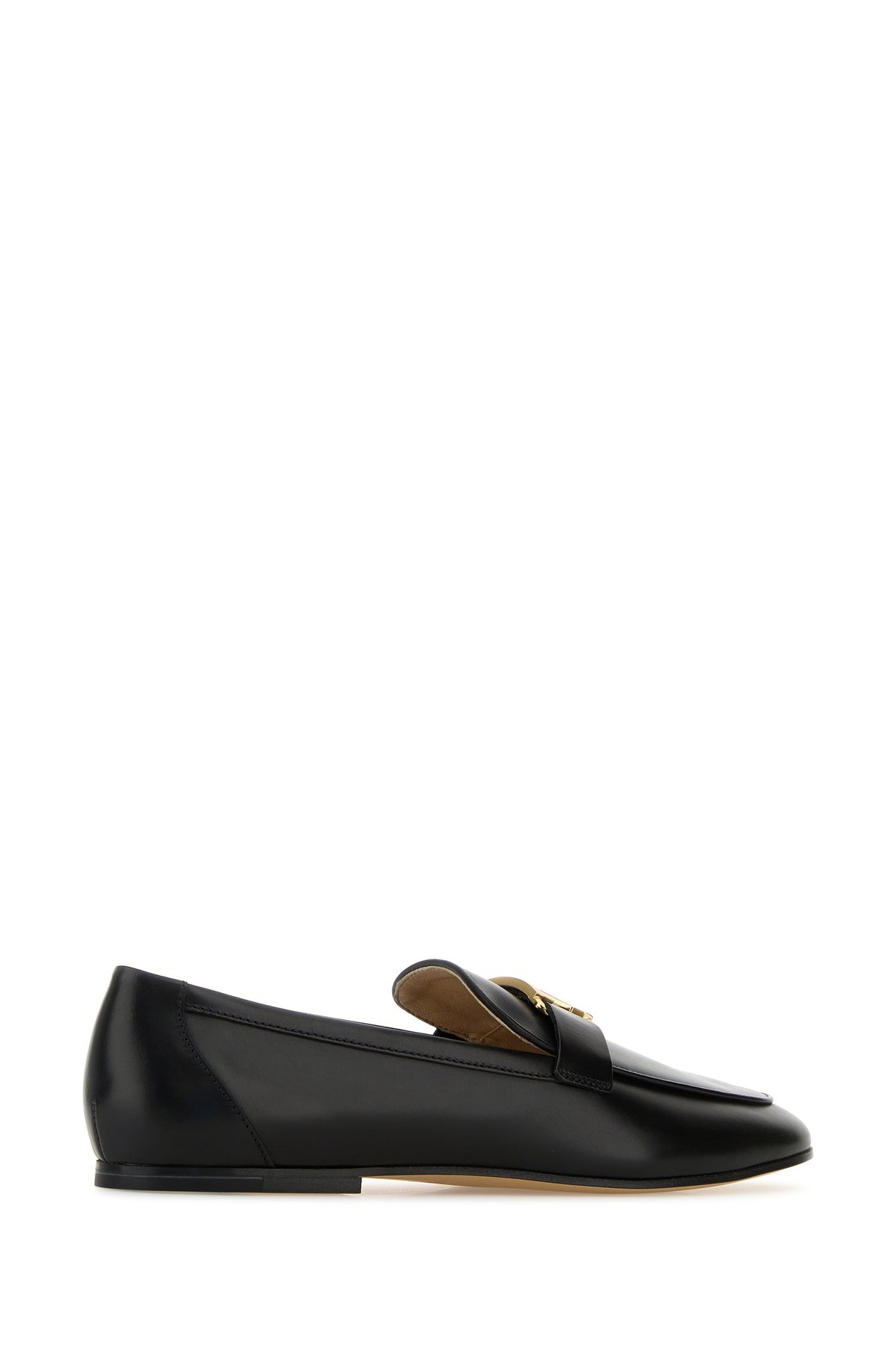 Black leather loafers - 3