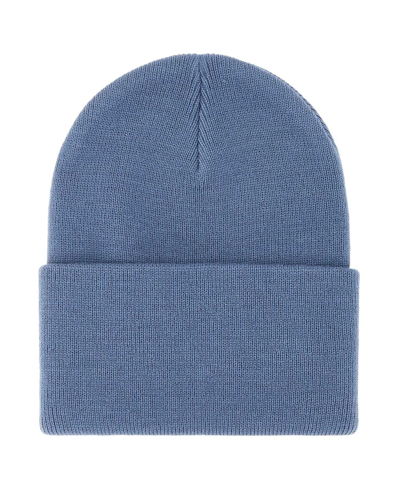 Light Blue Acrylic Watch Hat - 2