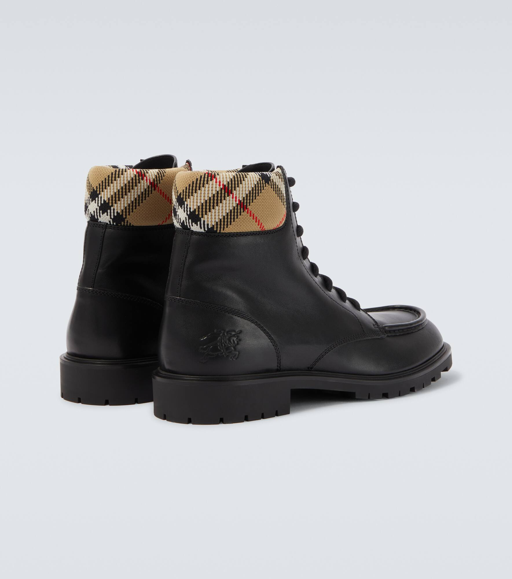 Rogue leather combat boots - 6