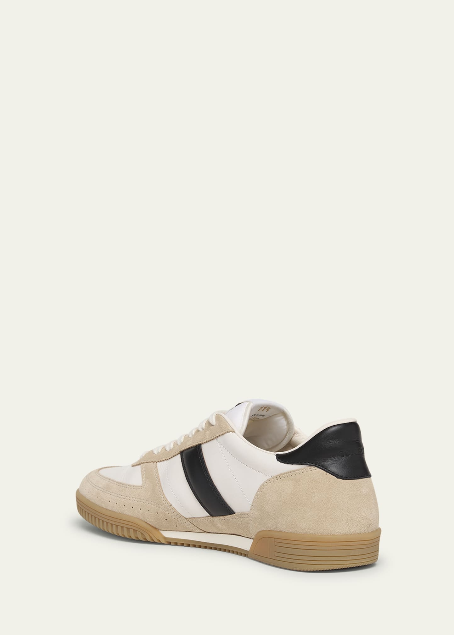 Men's Terence Suede and Leather Low-Top Sneakers - 4