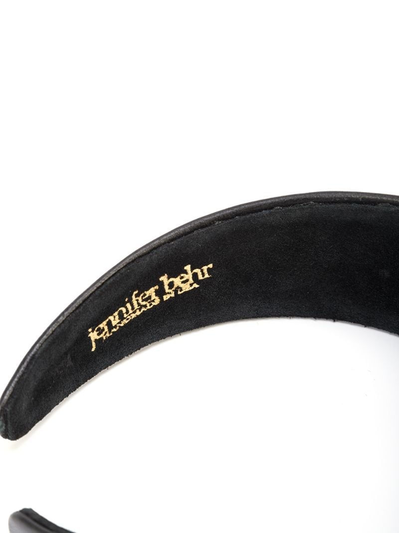 Luz wide leather headband - 4