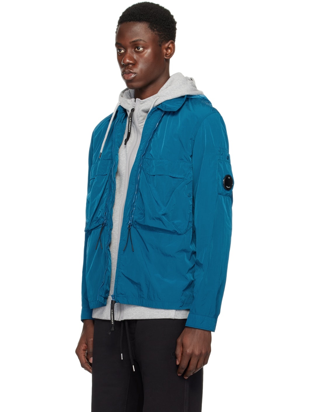 Blue Hooded Jacket - 4