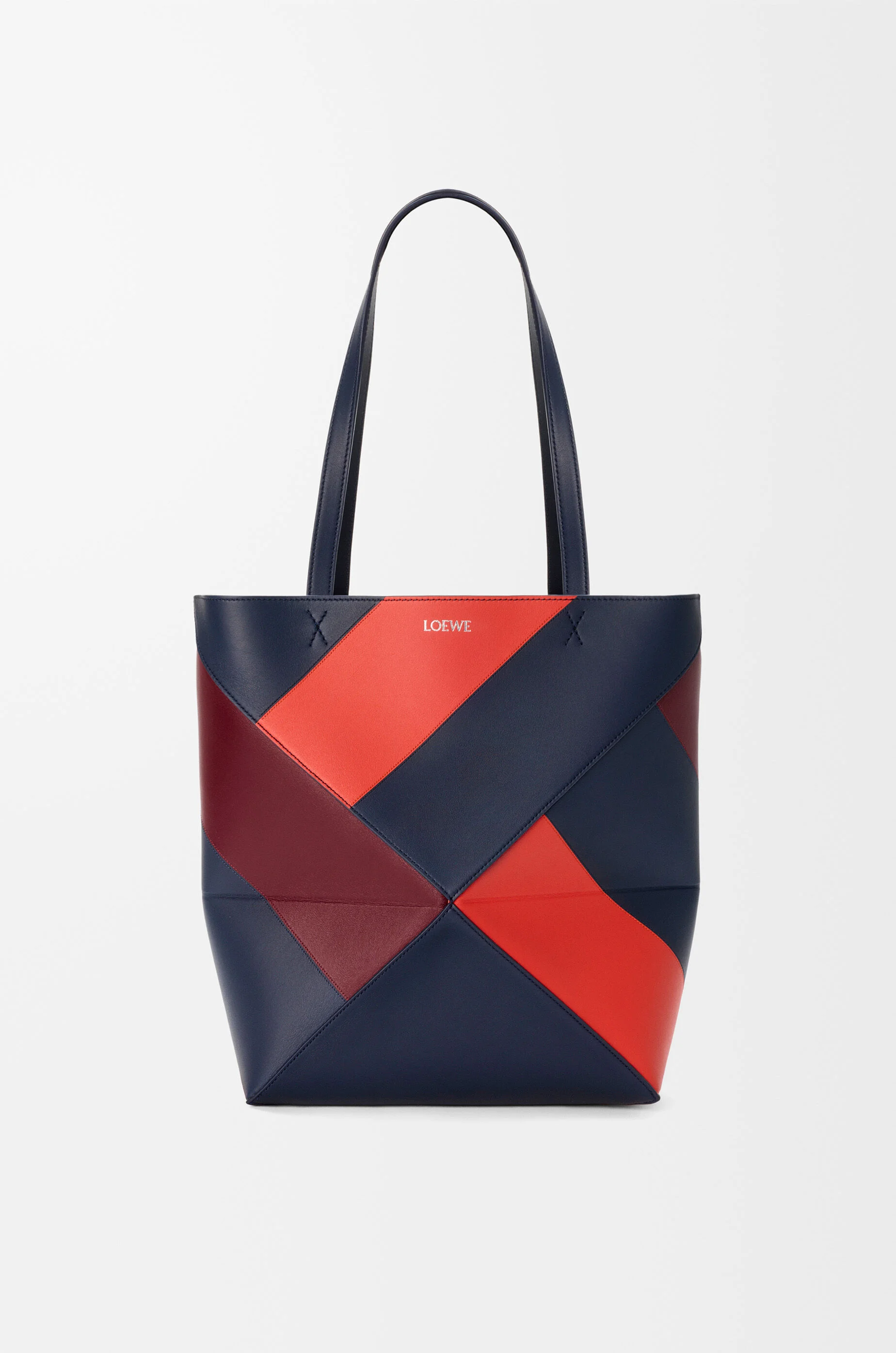 Medium Puzzle Fold tote in classic calfskin - 1