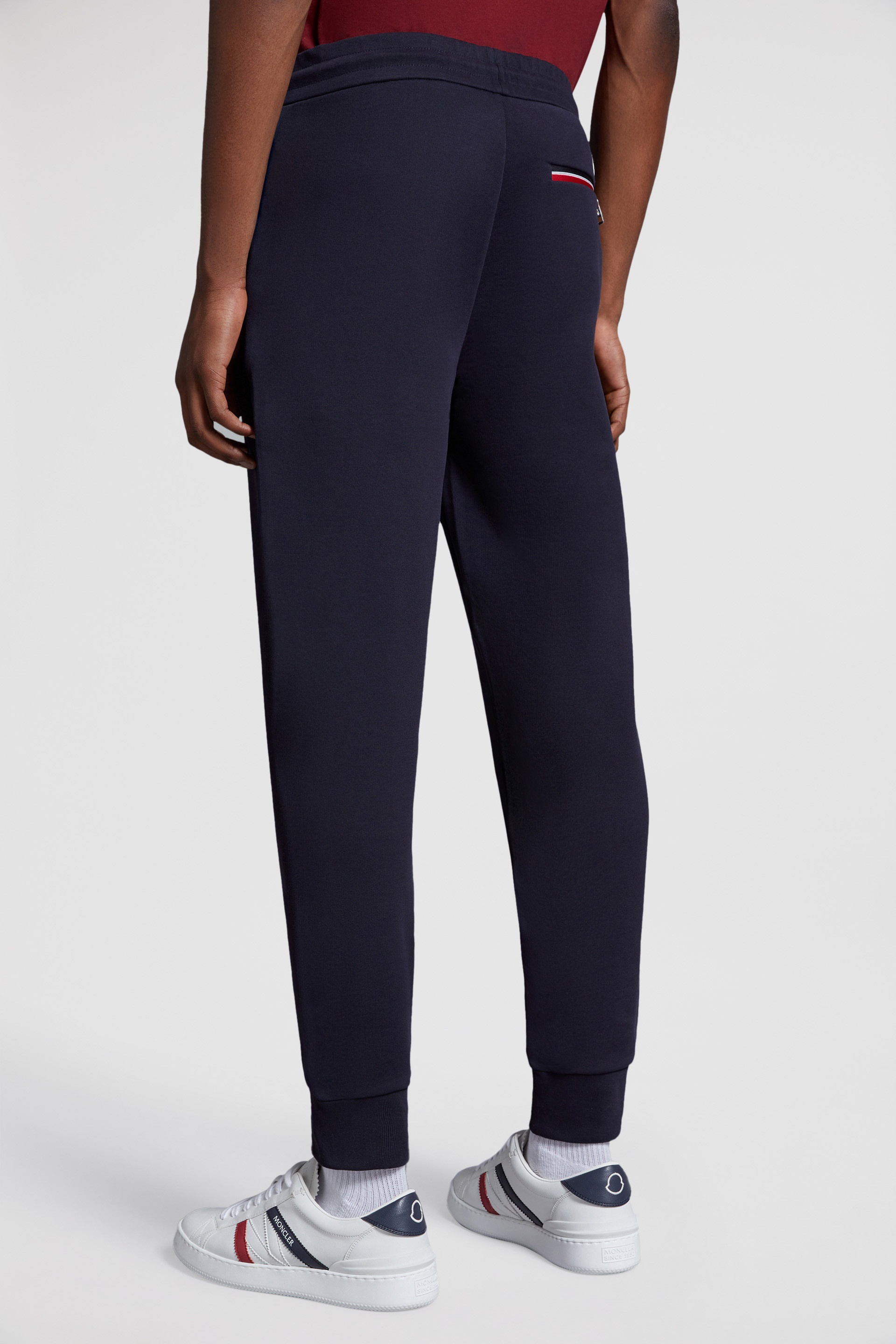 Tricolor-Trimmed Cotton Sweatpants - 5